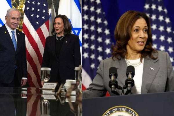 Israel-Hamas war Kamala Harris meets Netanyahu